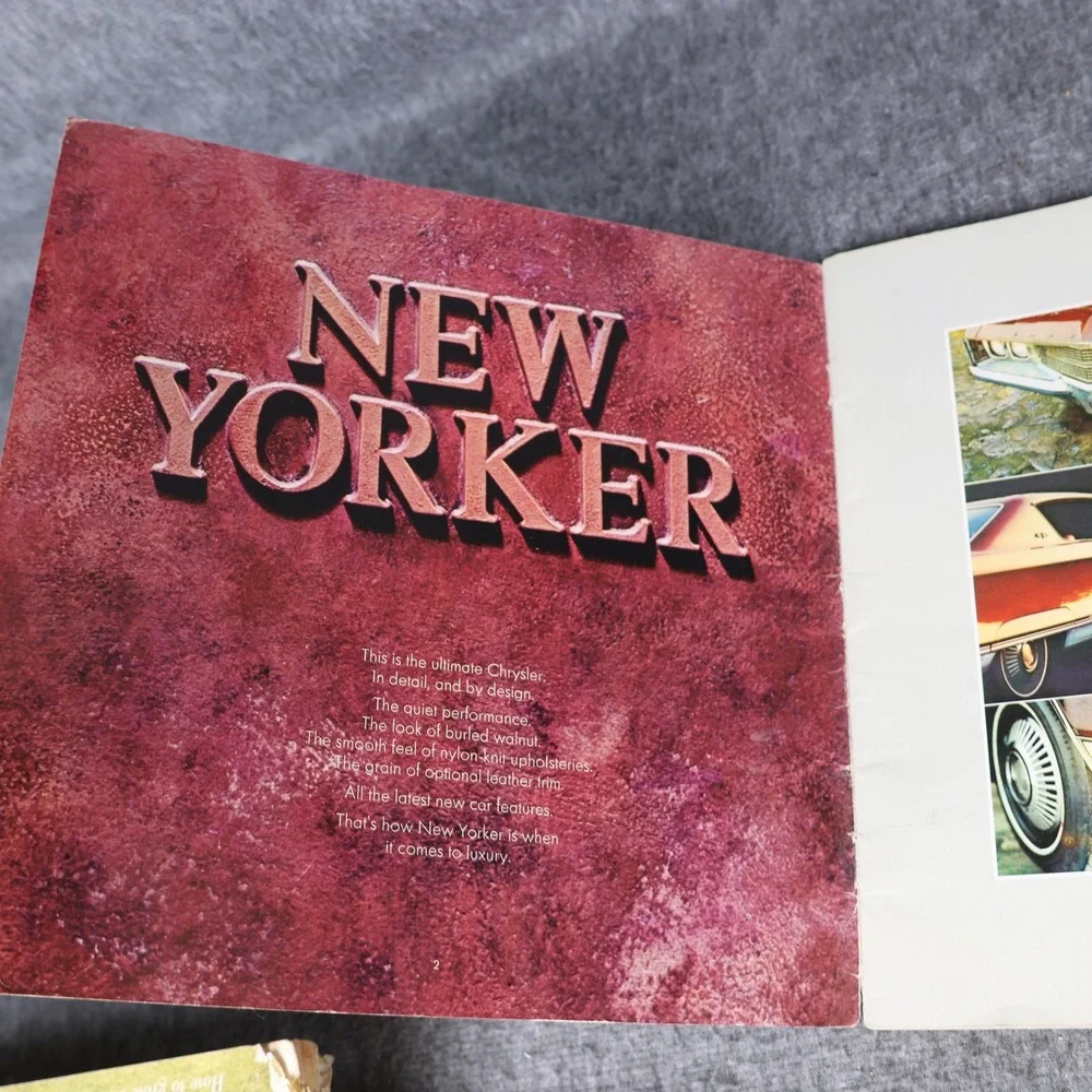 Vintage Chrysler Make Your Move 1968 Car Brochure New Yorker Newport Multicolor